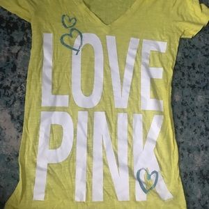 Victoria’s Secret yellow short sleeve shirt